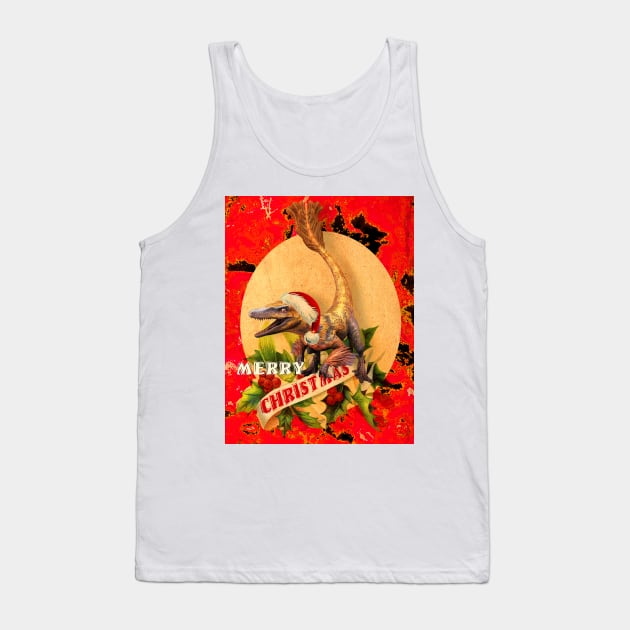Merry Jurassic Christmas 1 Tank Top by PrivateVices